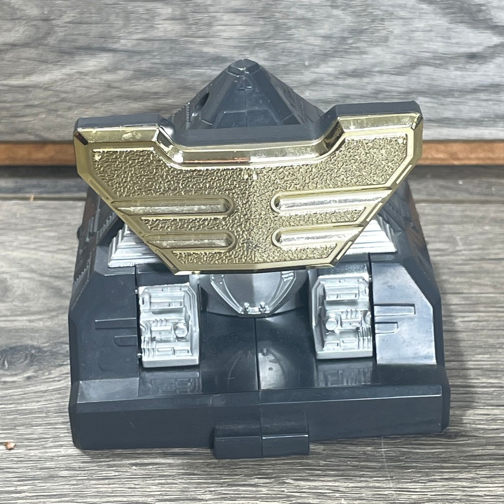 Vintage Bandai Pyramidas Zord Toy HeaD Black Gold Zeo Replacement Part 90s Retro